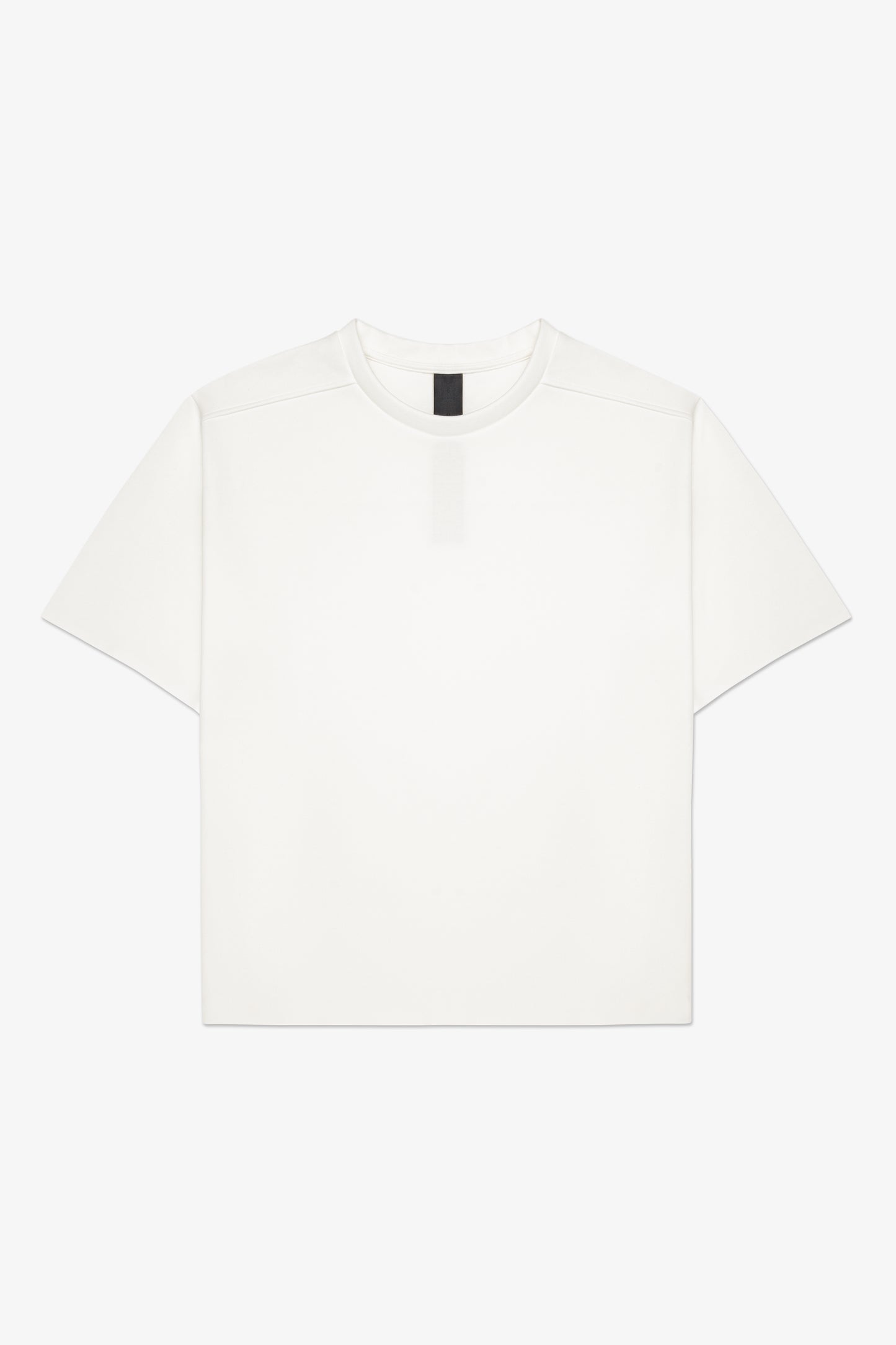 Front of white boxy t-shirt