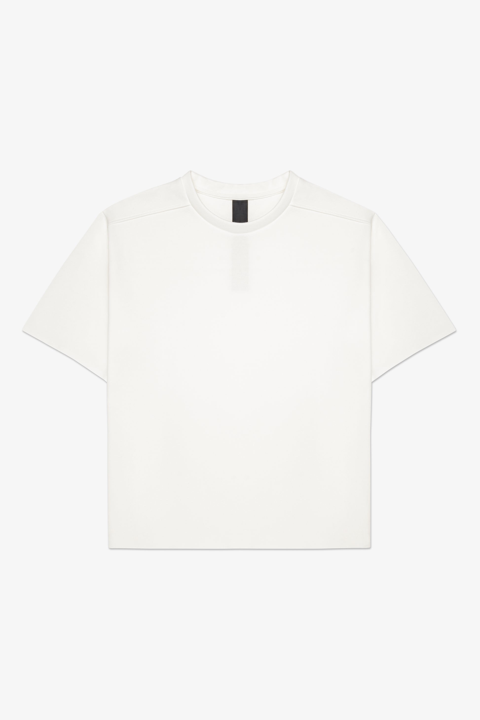 Front of white boxy t-shirt
